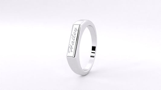 CUSTOM ENGRAVED NAME RING