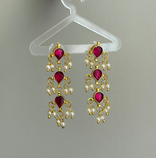 Gulabi Jadau Earrings