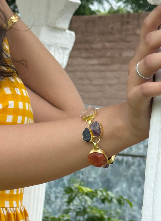 Raw Stone Anti-Tarnish Bracelet