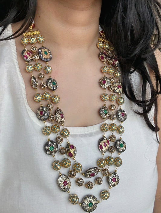 Multicolour Layered Mala